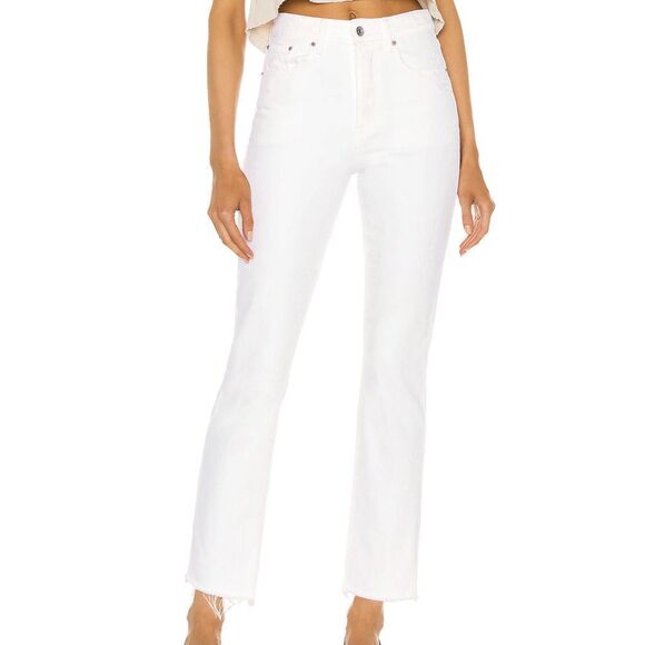 GRLFRND Karolina High Rise Straight Crop in Brentwood SZ 26